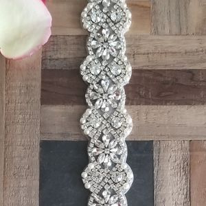 NEW Bridal Belt Lily Applique